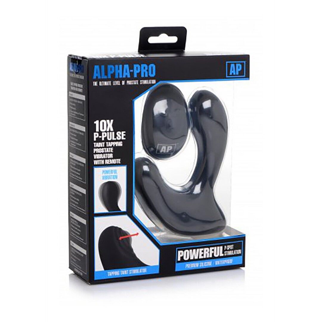 Prostatastimulator aus Silikon + Fernbedienung mit 10 Geschwindigkeiten