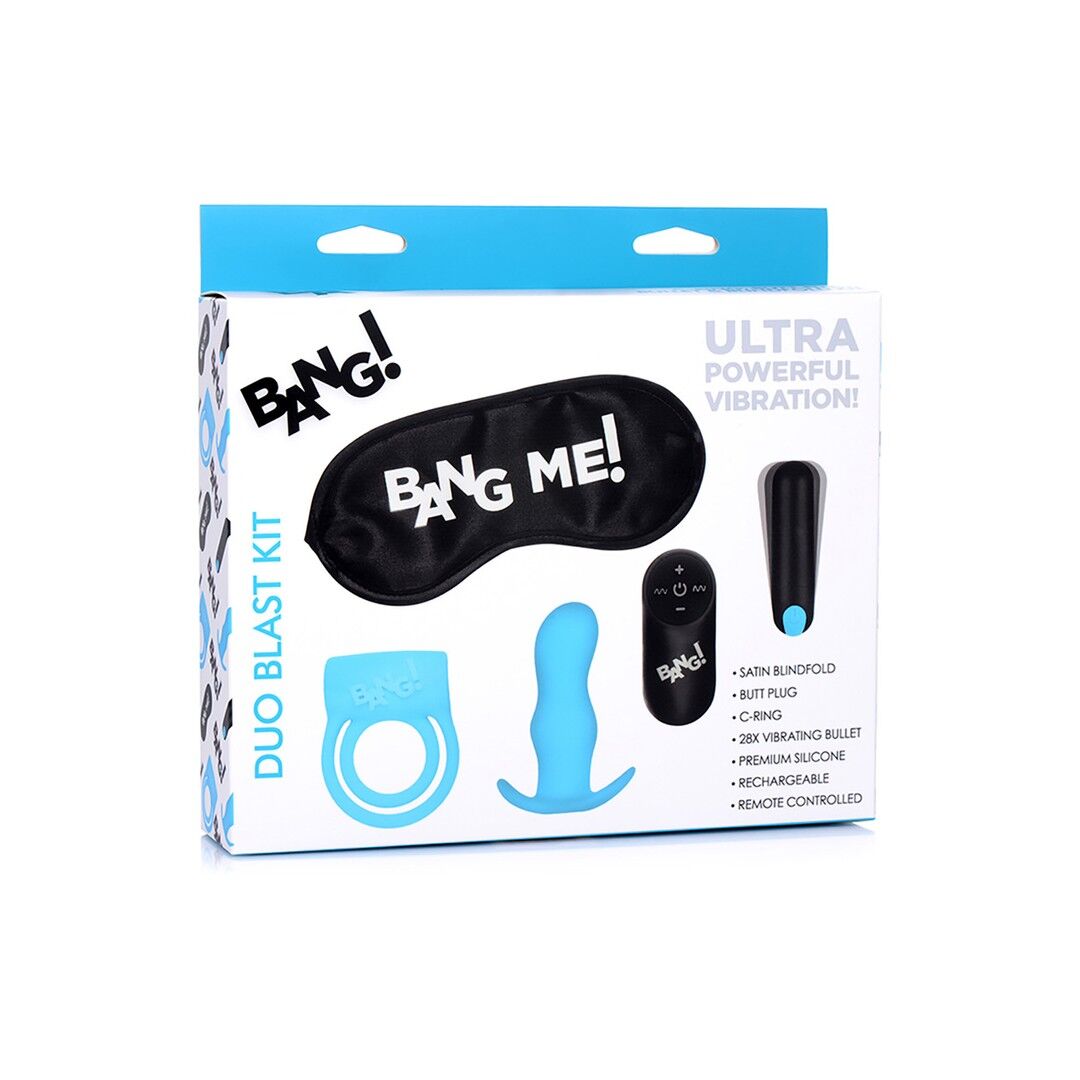 Duo Blast Kit – Penisring, Butt Plug, Bullet Vibrator und Augenbinde