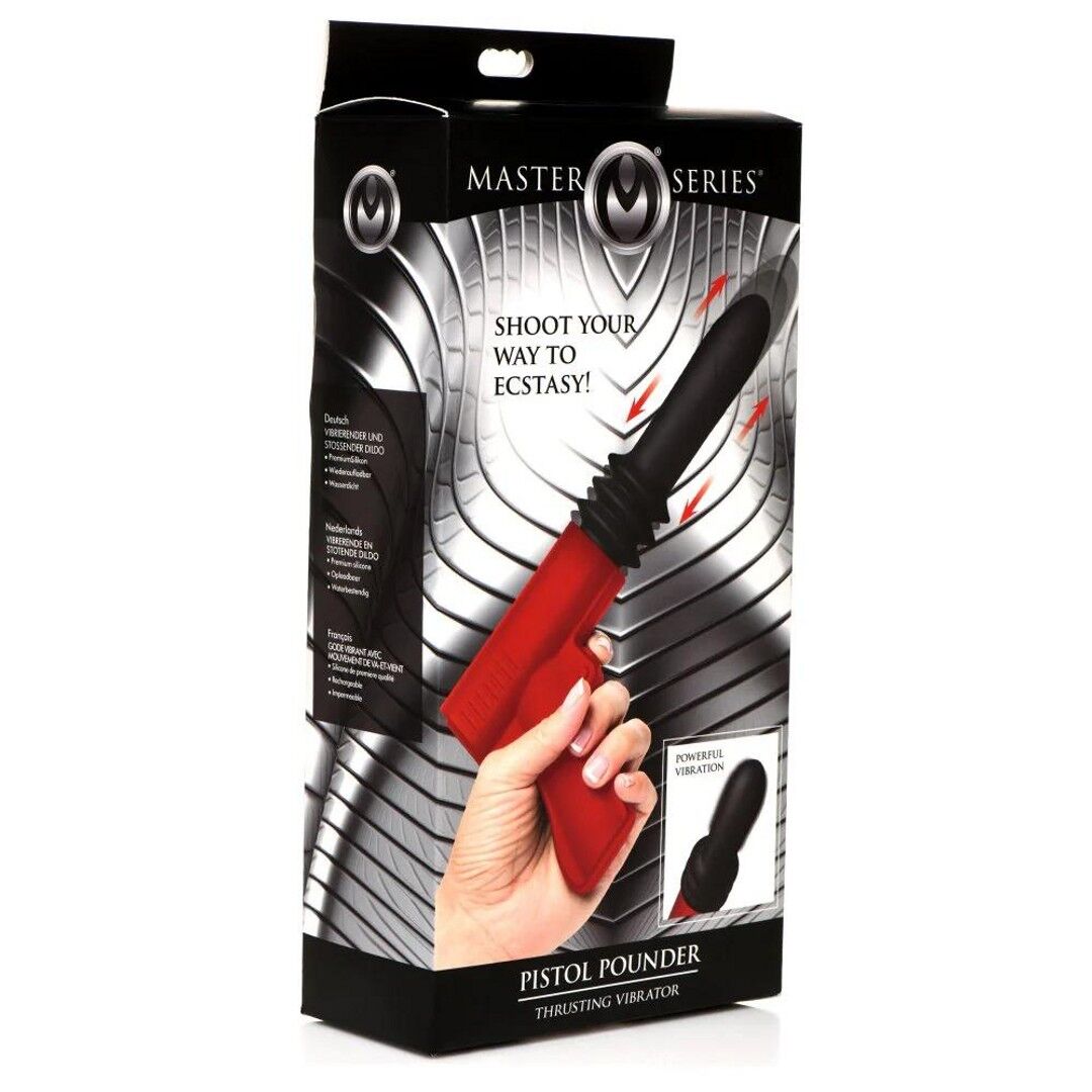 Thrusting Gun Vibrator - Red