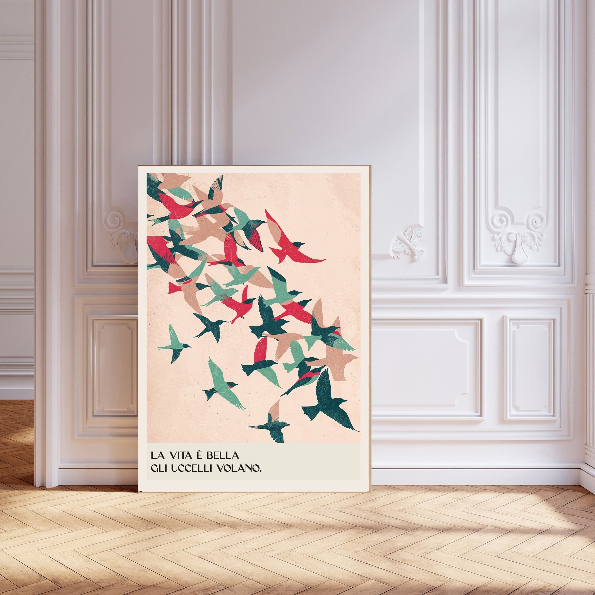 La vita è bella Stampa artistica di uccelli