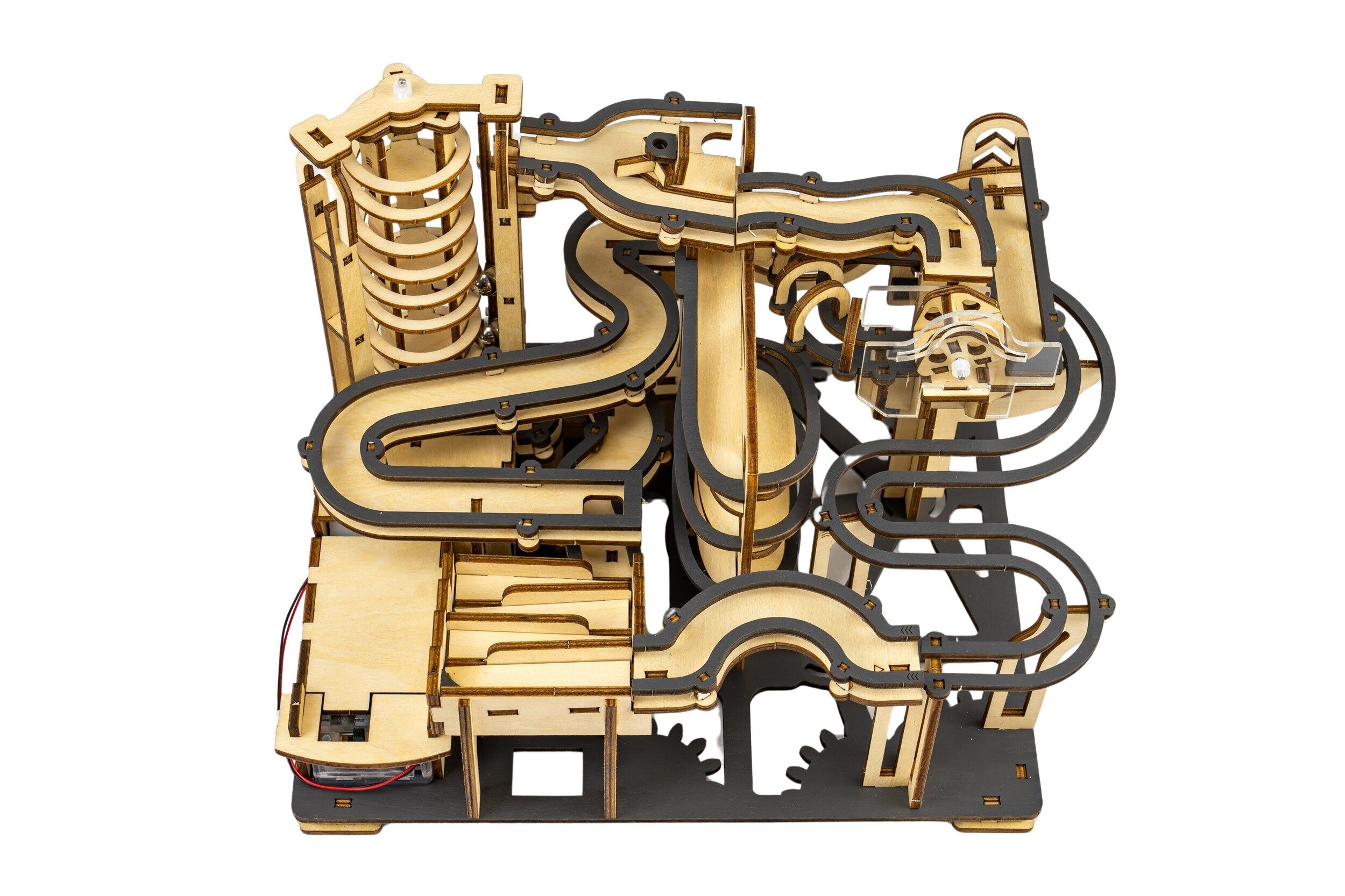 Bausatz Murmelbahn 'Racing Trip' mit Batterie - Holz