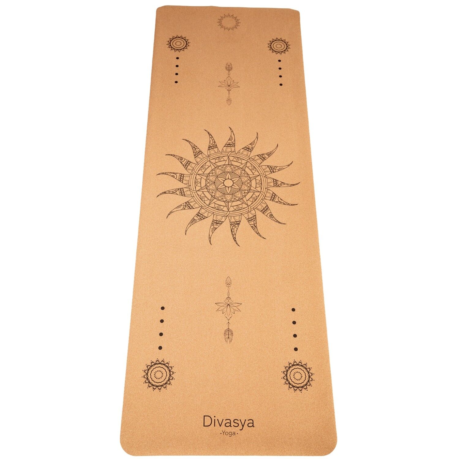 tappetino yoga da viaggio | realizzato in sughero e gomma naturale | con custodia protettiva e tracolla
