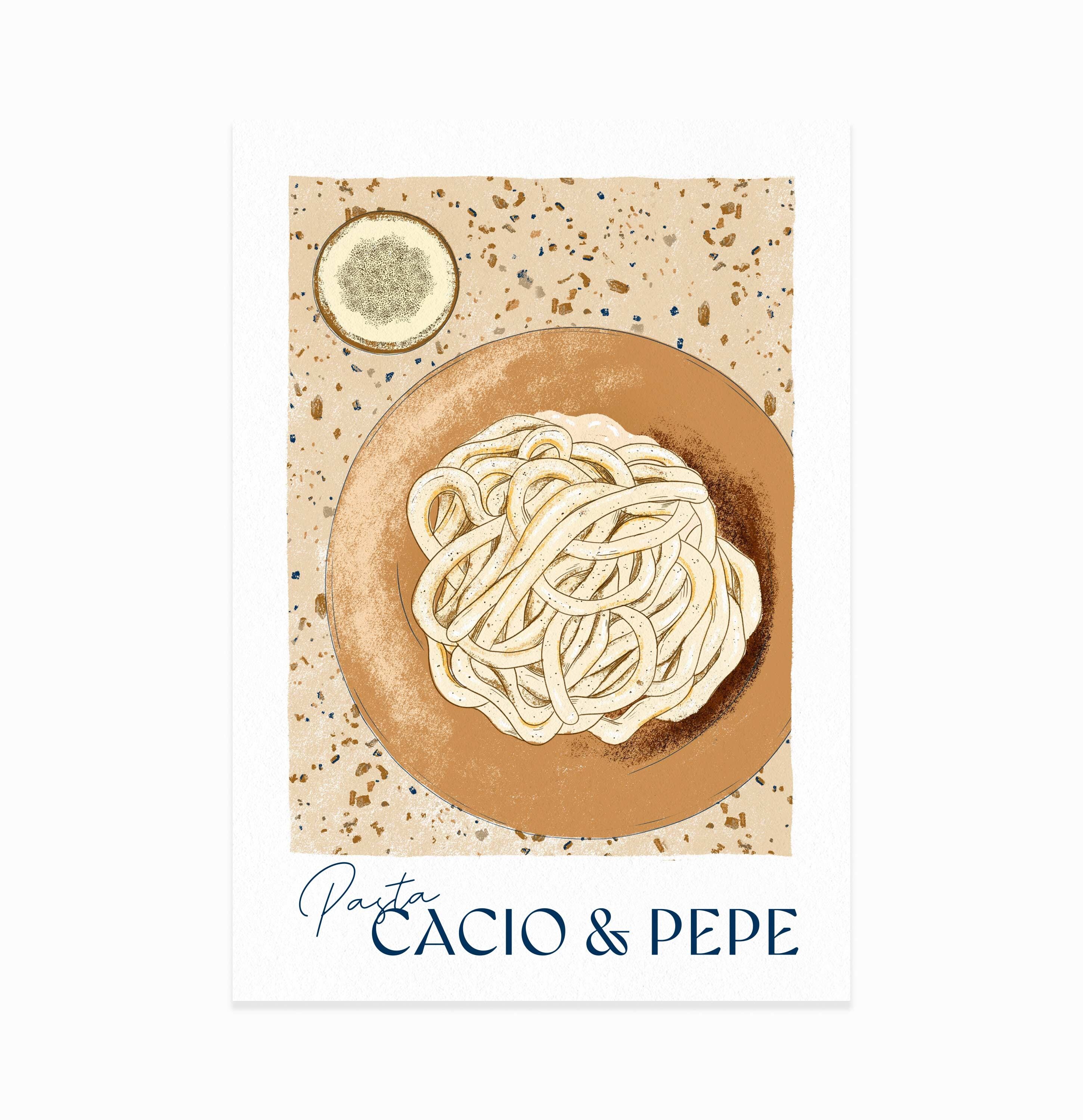 Poster Pasta Cacio e Pepe