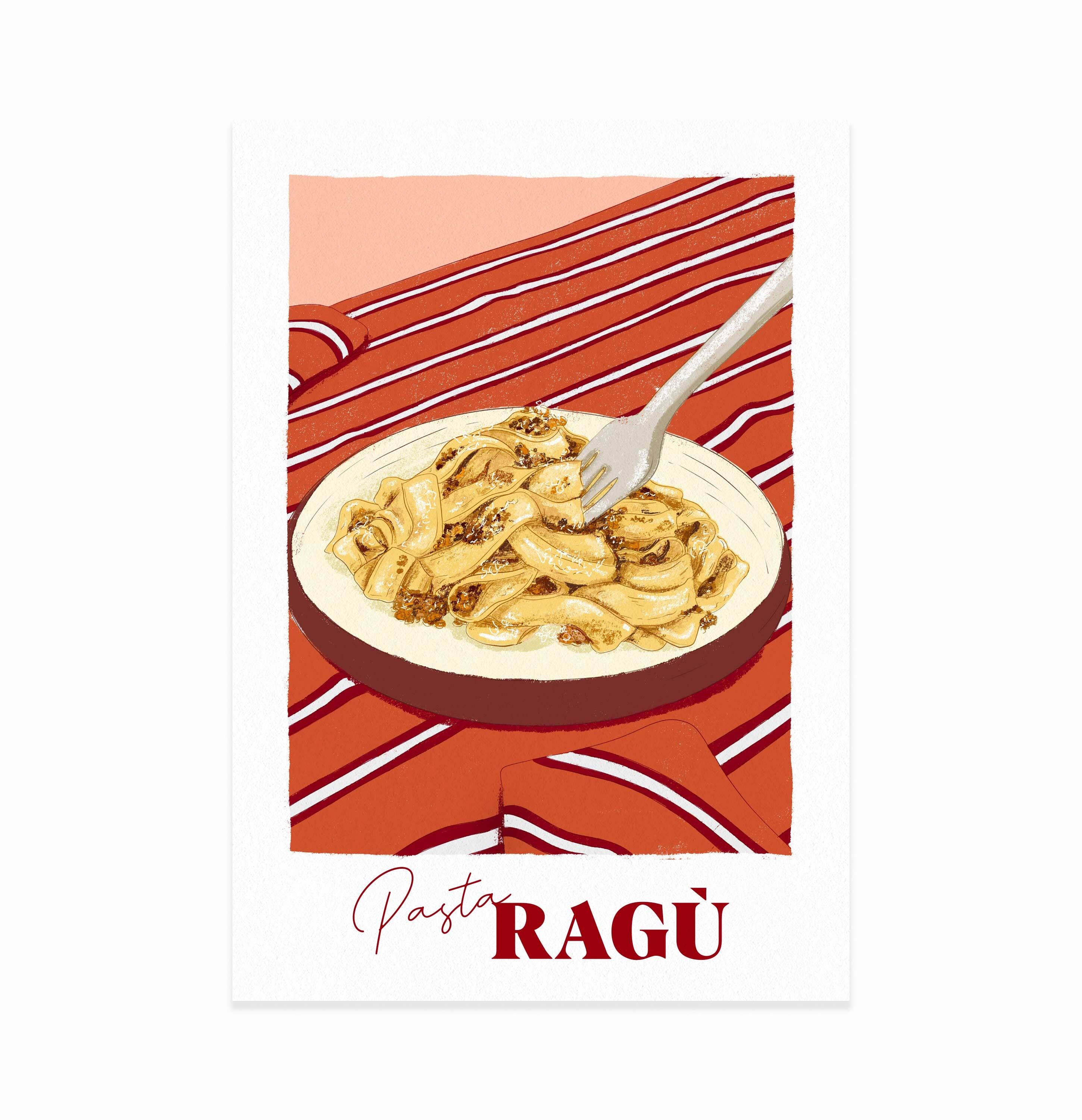Poster Pasta al Ragù Bolognese