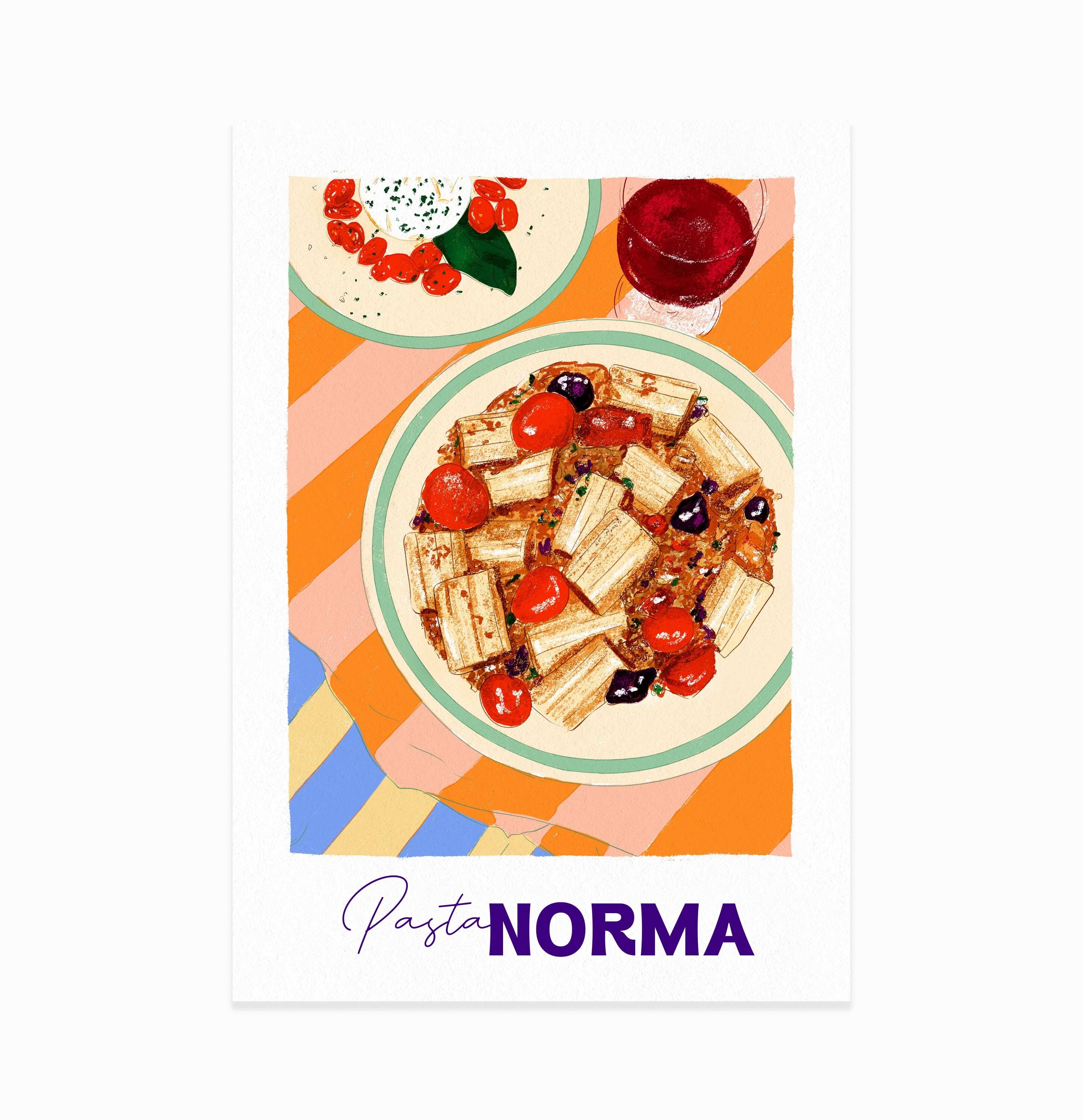 Poster „Pasta alla Norma“