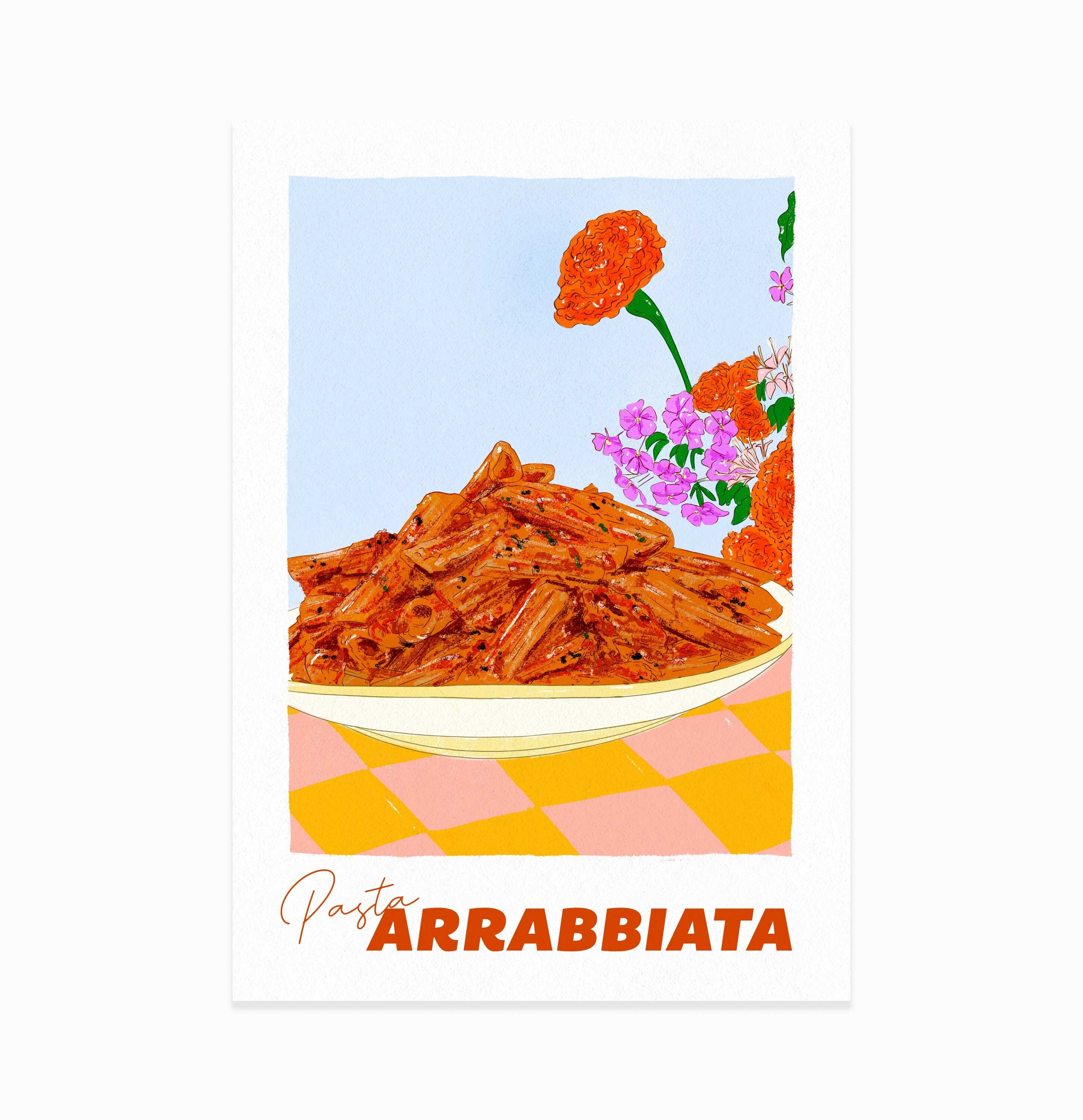 Plakat „Pasta all'Arrabbiata“
