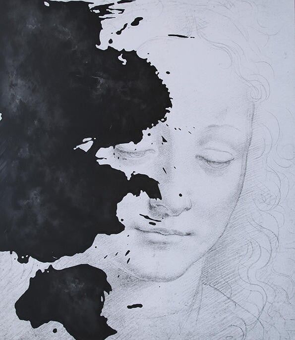 Bellezza accidentale 3 (pittura originale tecnica mista)