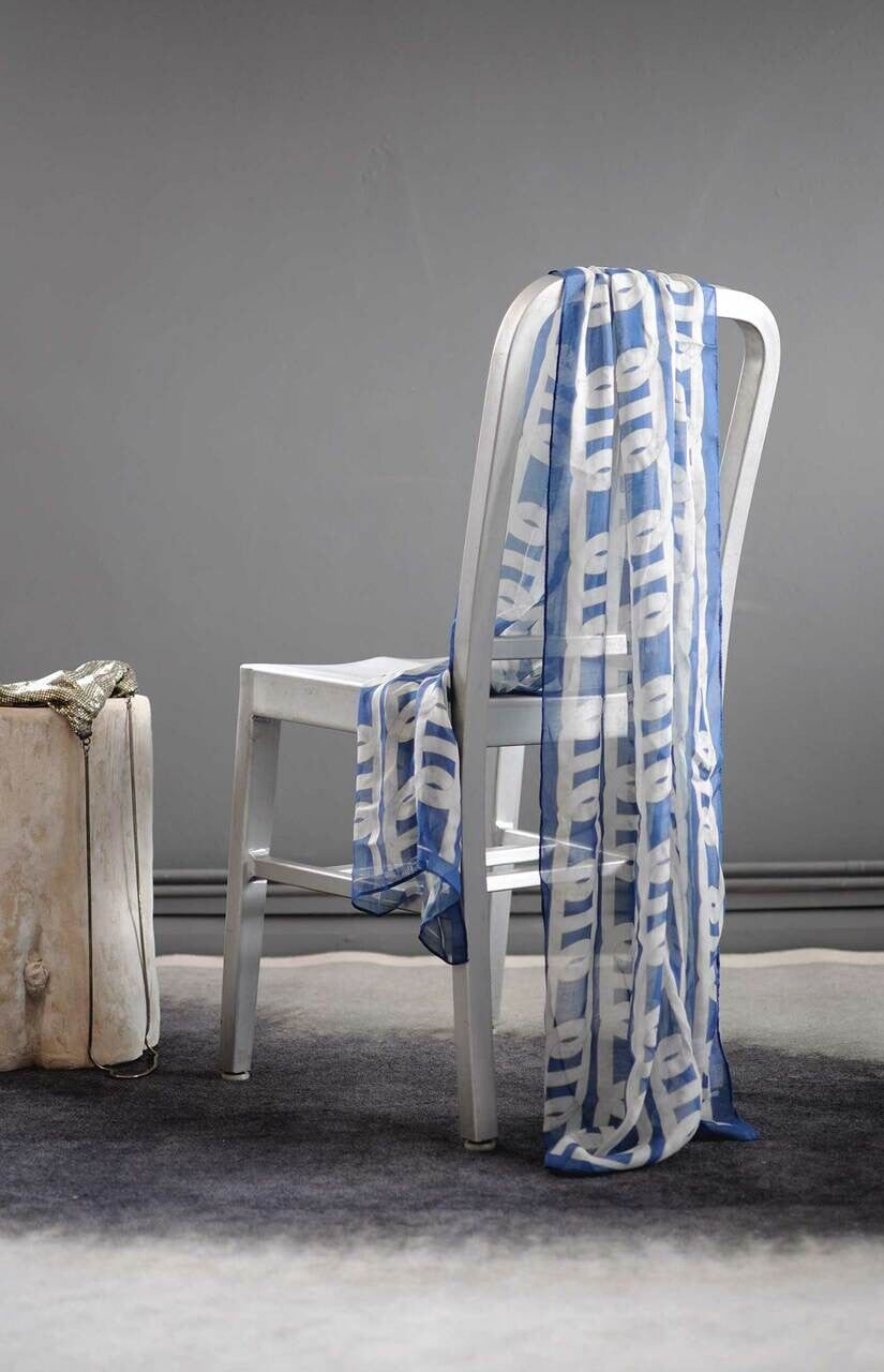 Sciarpa a catena - Blu