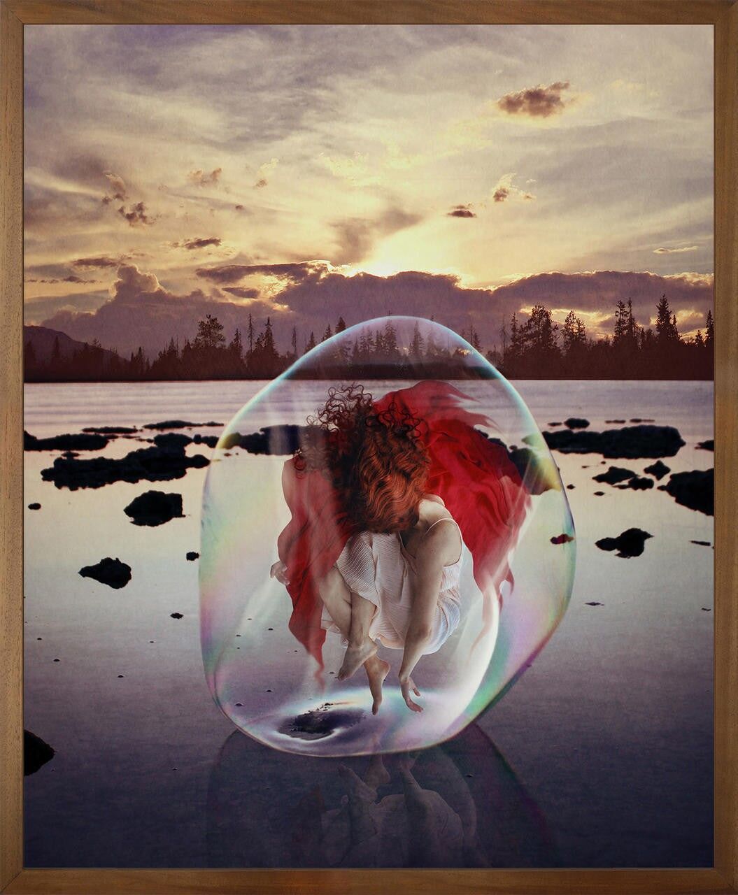 Todo lo que amé, amé solo Lienzo impreso enmarcado