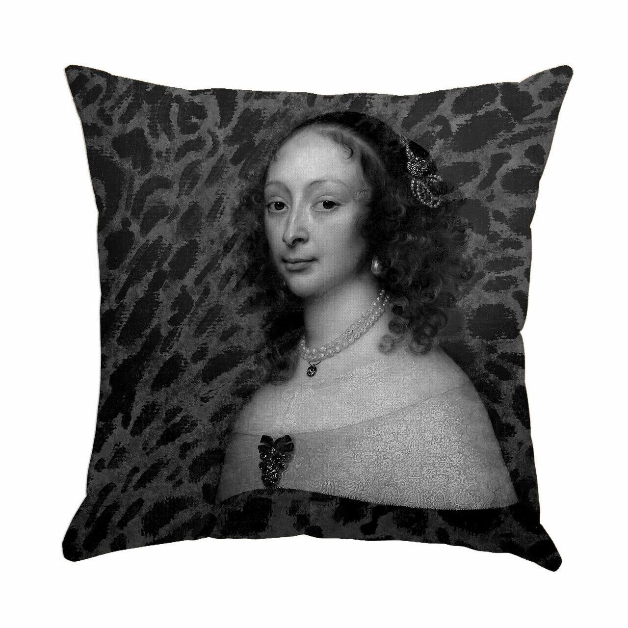 Copricuscino con stampa leopardata Lady 1