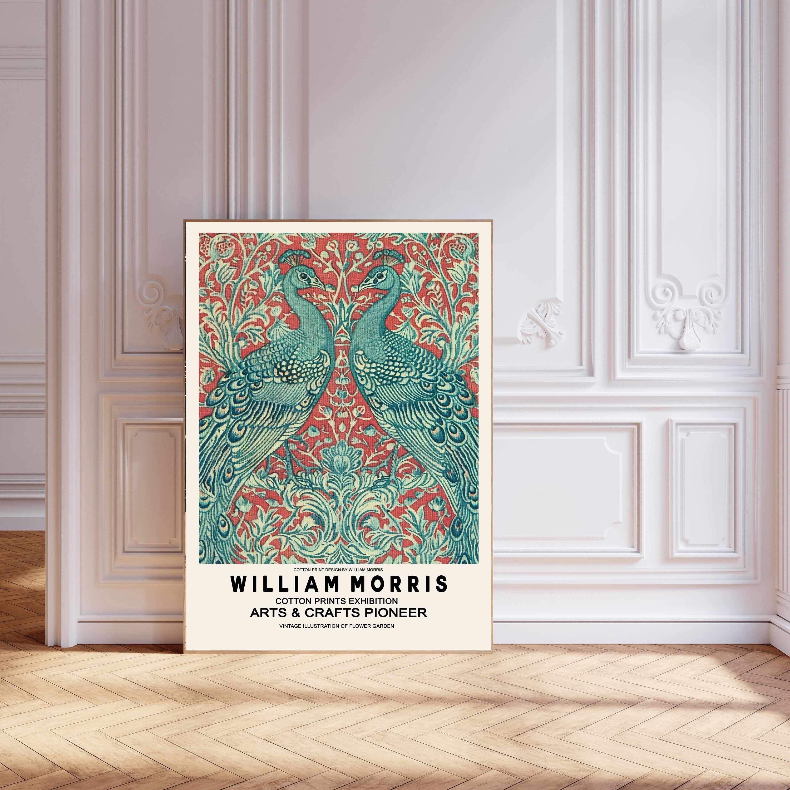 William Morris Pfauen Kunstdruck