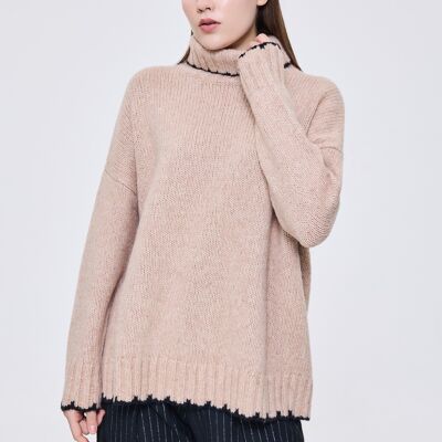 Short Camel Mohair Sweater