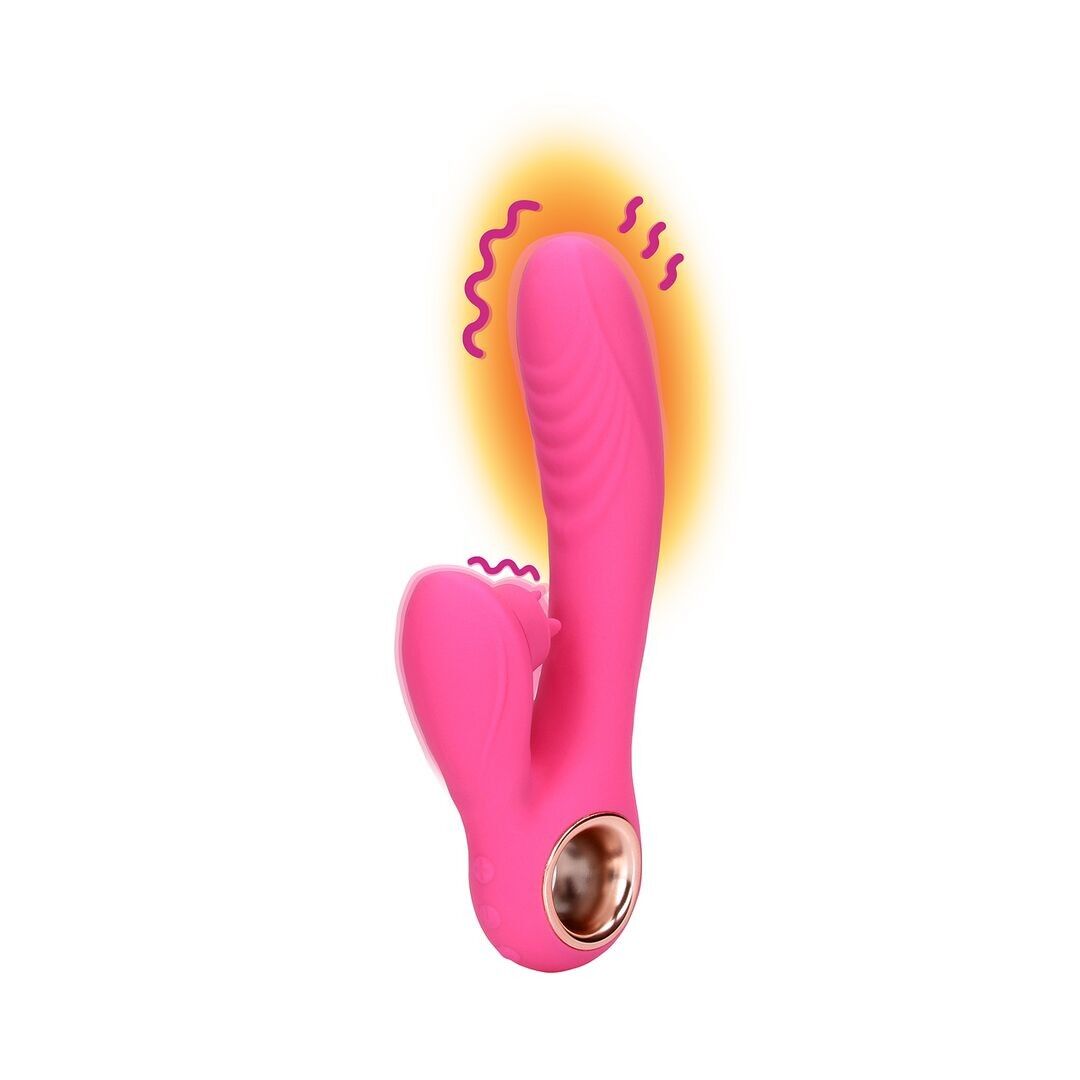 Loveline by Shots – wärmender vibrierender Zungen-Rabbit-Vibrator – R...