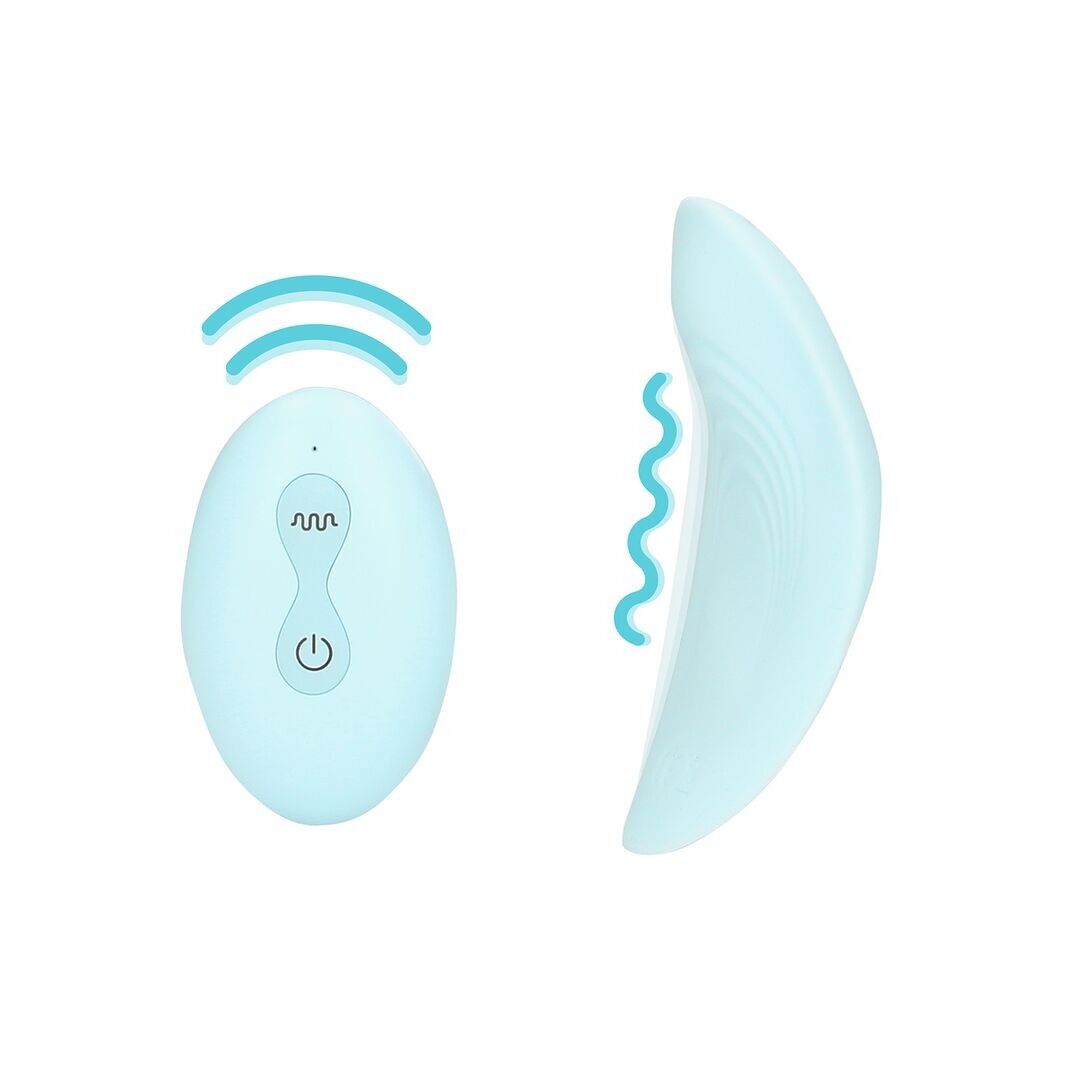 Loveline by Shots – Höschenvibrator mit Fernbedienung – Arktisblau – Arct...