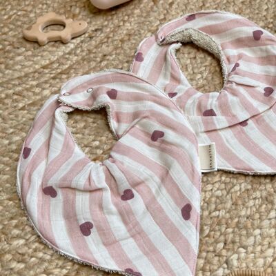 Lot de 2 bavoirs bandana - MAEL
