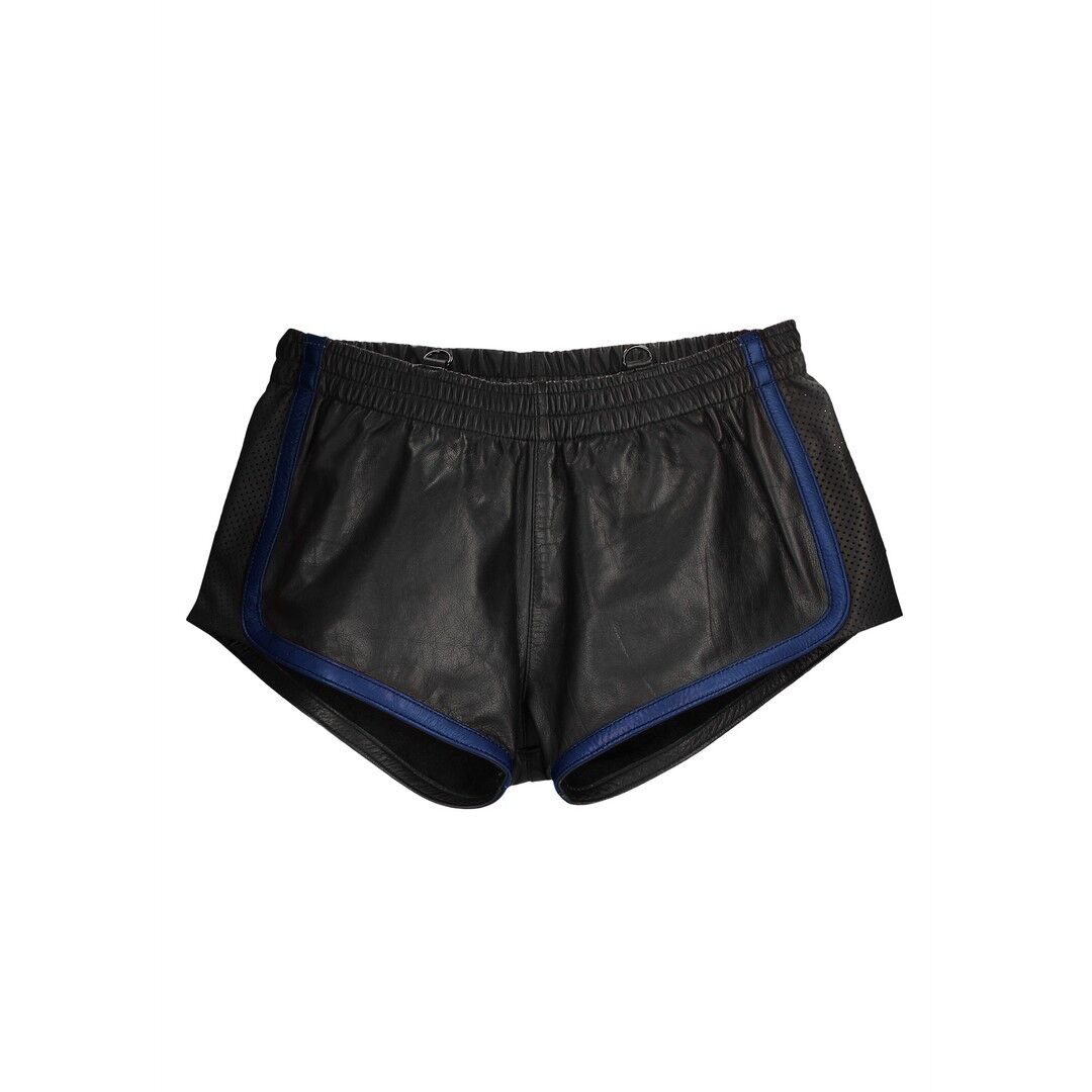 Leather Versatile Shorts - S/M - Blue