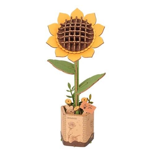 Flor de madera DIY, girasol, Robotime, TW011