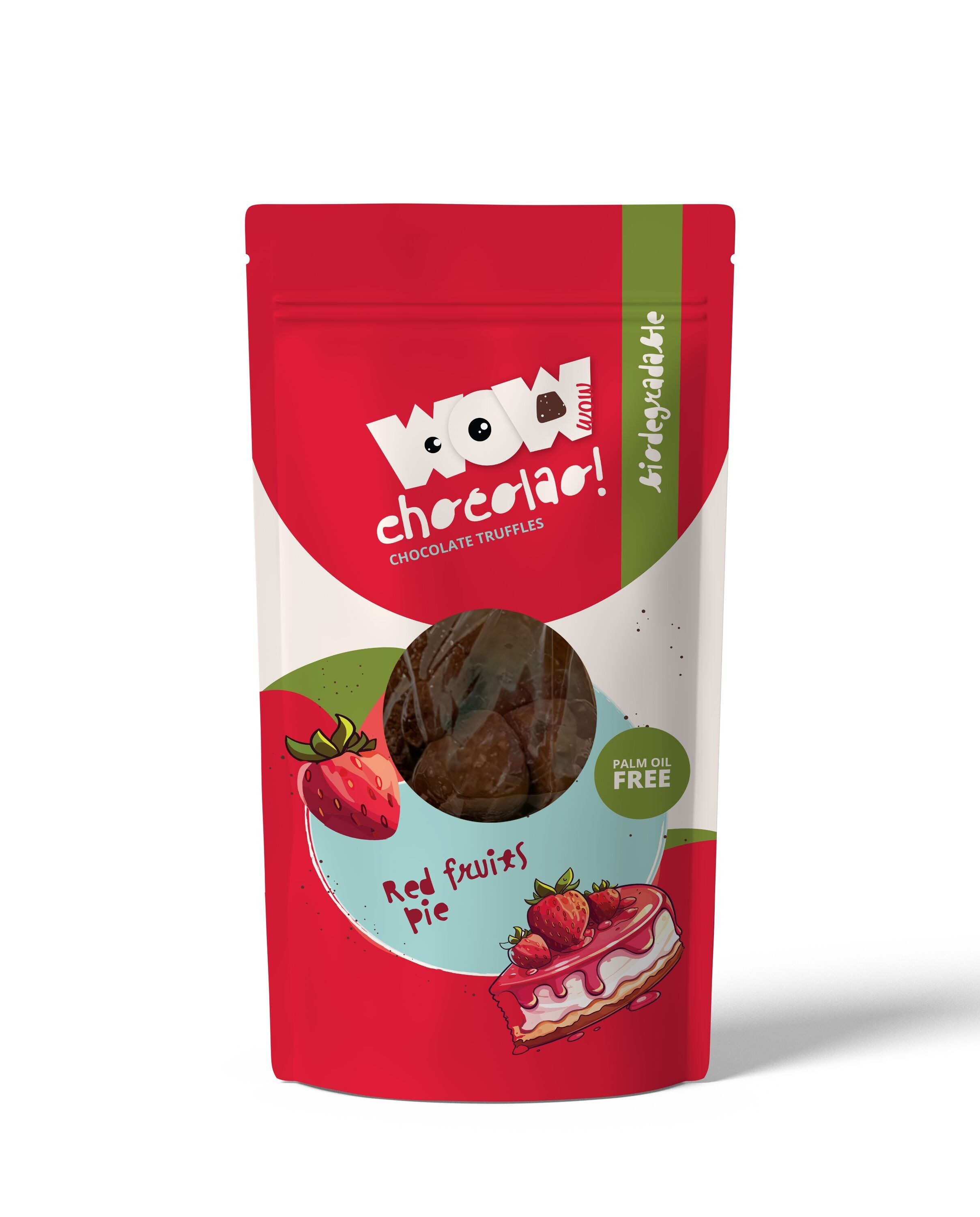 Torta ai frutti rossi - Busta biodegradabile da 200g