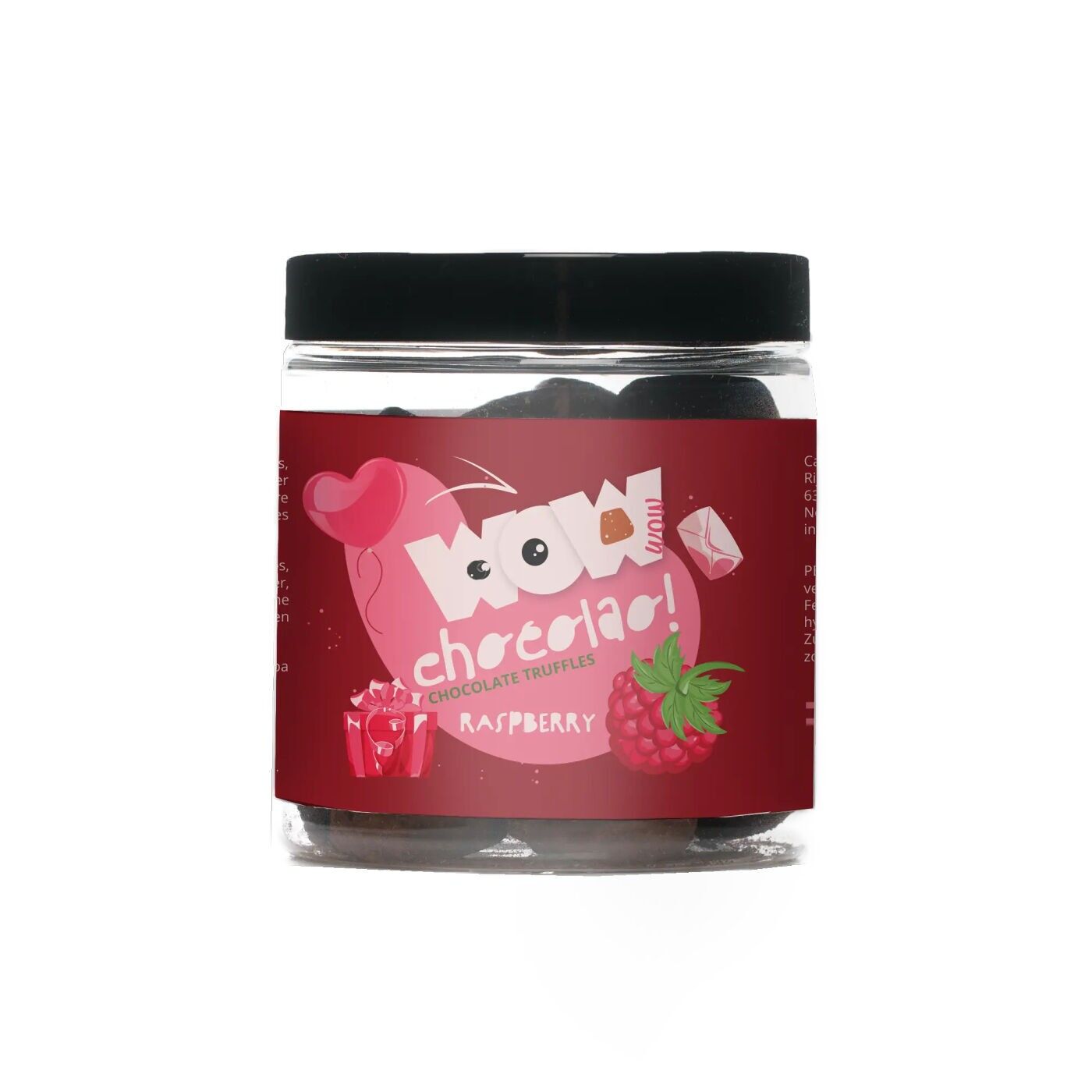 Raspberry Valentine Chocolate Truffles - Gifting jar 130g