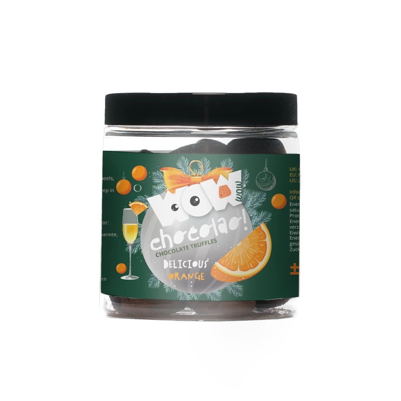 Confit Orange - Weihnachtsedition - Pralinen - Geschenkglas 130g