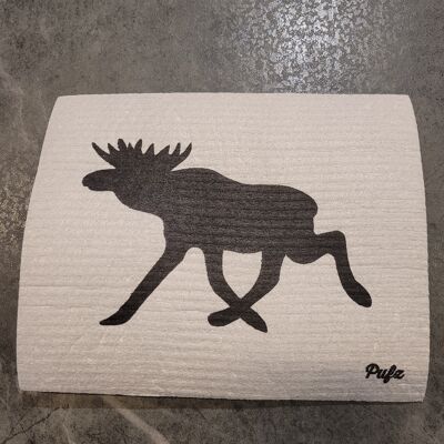 SPECIAL OFFER :: Swedish Dishcloth Moose, Cool Grey