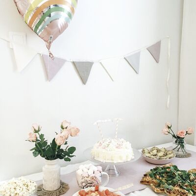 Dusty Pink Linen Garland