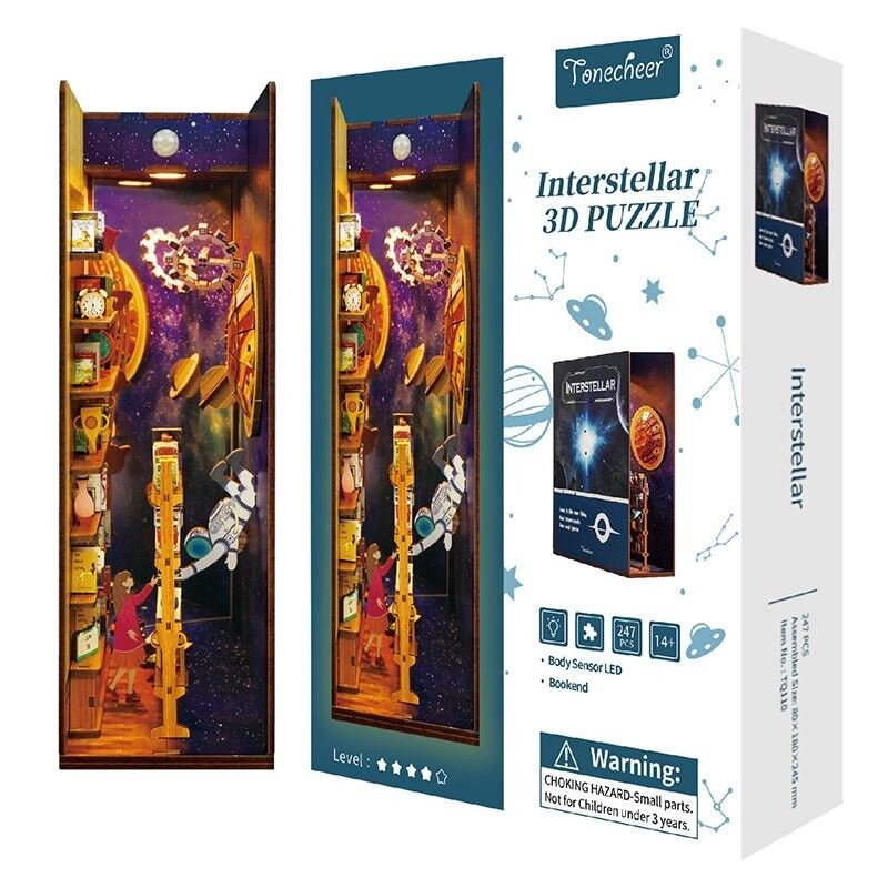 Interstellar - Tonecheer | Angolo dei libri | Puzzle 3D | Fai da te | Giocattoli | Decorazione | kit | fermalibri