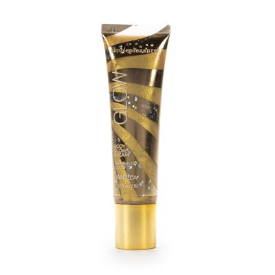 Crema radiante para rostro y cuerpo con brillo dorado, 60 ml, aroma: vainilla-350993