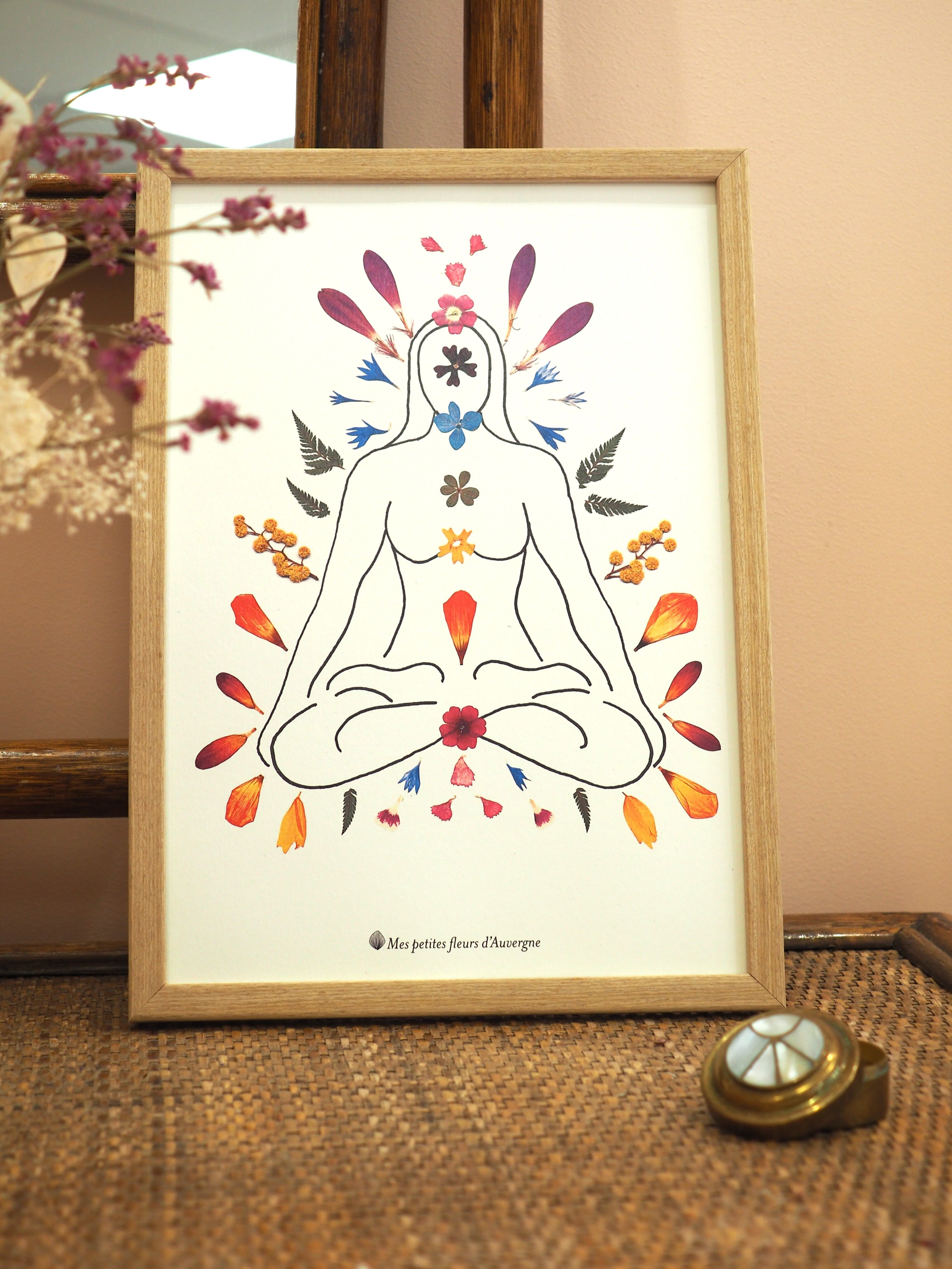 Manifesto dell'erbario dei 7 Chakra A4 (21x30cm)