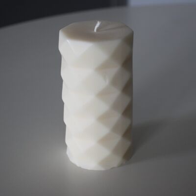 Decorative pillar candle - Soy wax - No coloring
