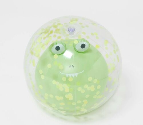 Ballon gonflable de plage 3D Cookie le crocodile