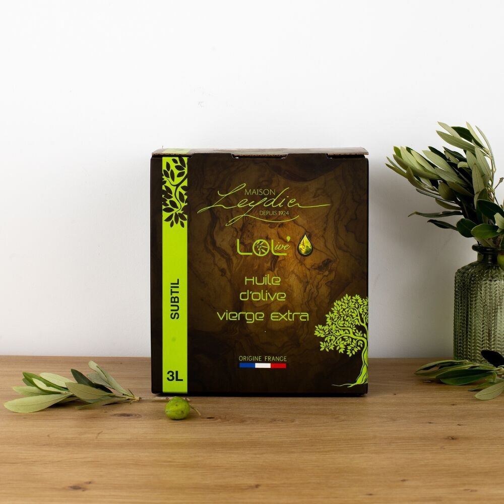 NOVITÀ - Olio d'oliva "Subtil" - Extra Vergine Fruttato Maturo BIB 3L - Francia / Provenza