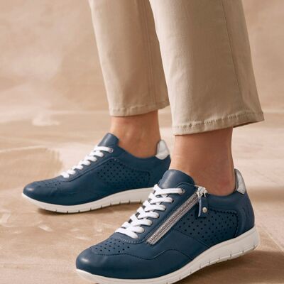 Sneakers in pelle con aerosenel® rimovibile (2002303_0001)