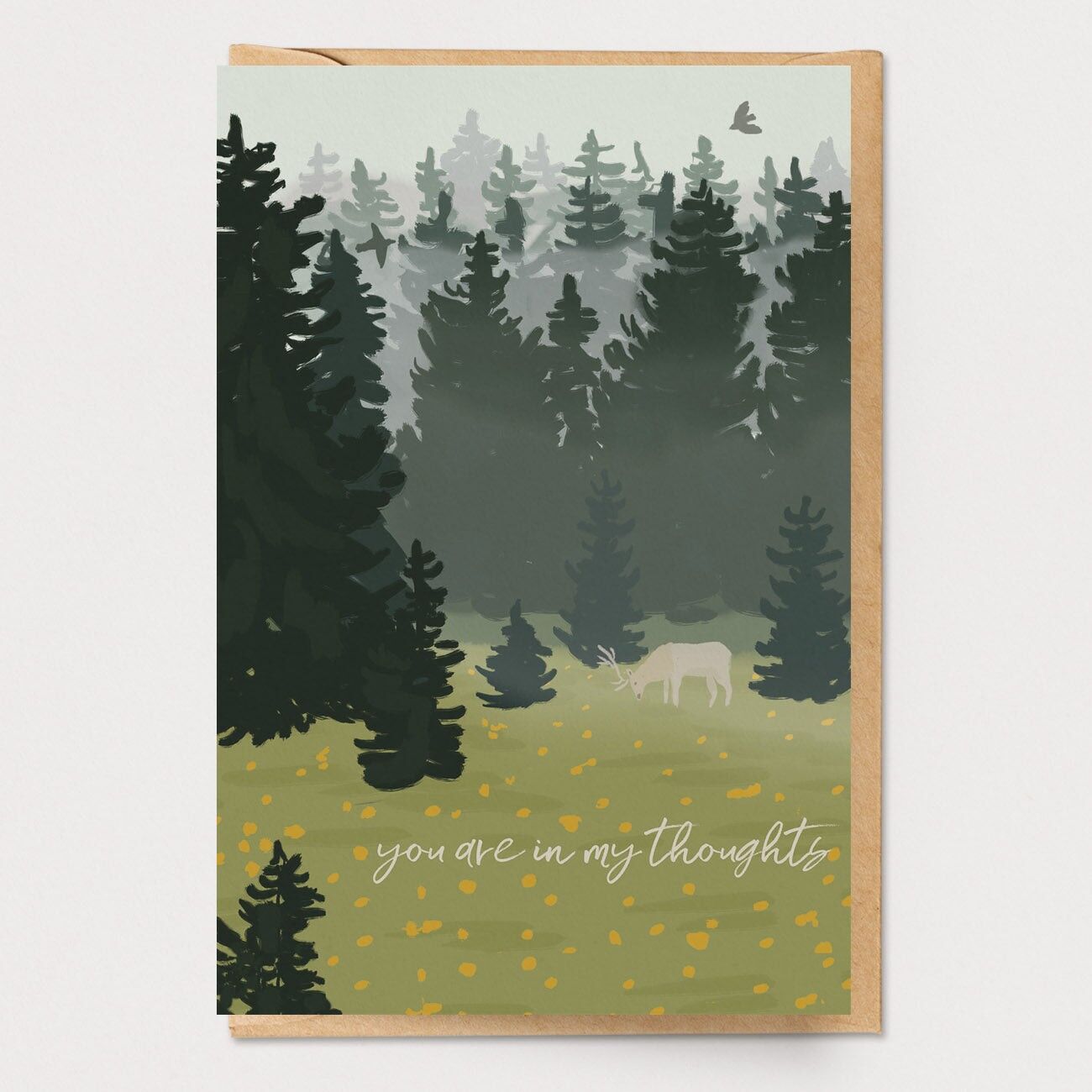 Carta Alce nella nebbia