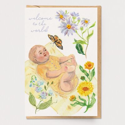 Flower Baby Card