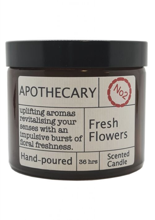 Luxury Apothecary Handmade Candle  - Fresh Flowers - pack of 6