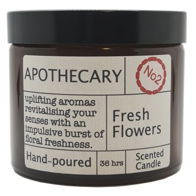 Luxury Apothecary Handmade Candle  - Fresh Flowers - pack of 6