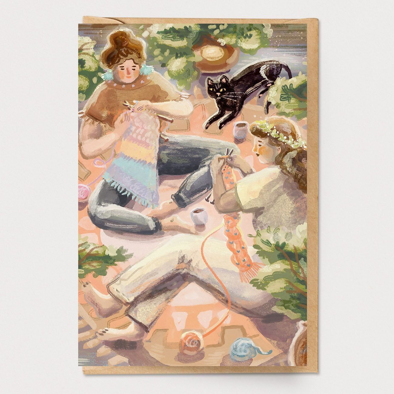 Biglietto per festa a maglia