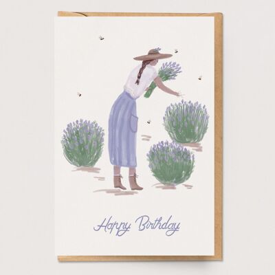 Carta del giardiniere della lavanda