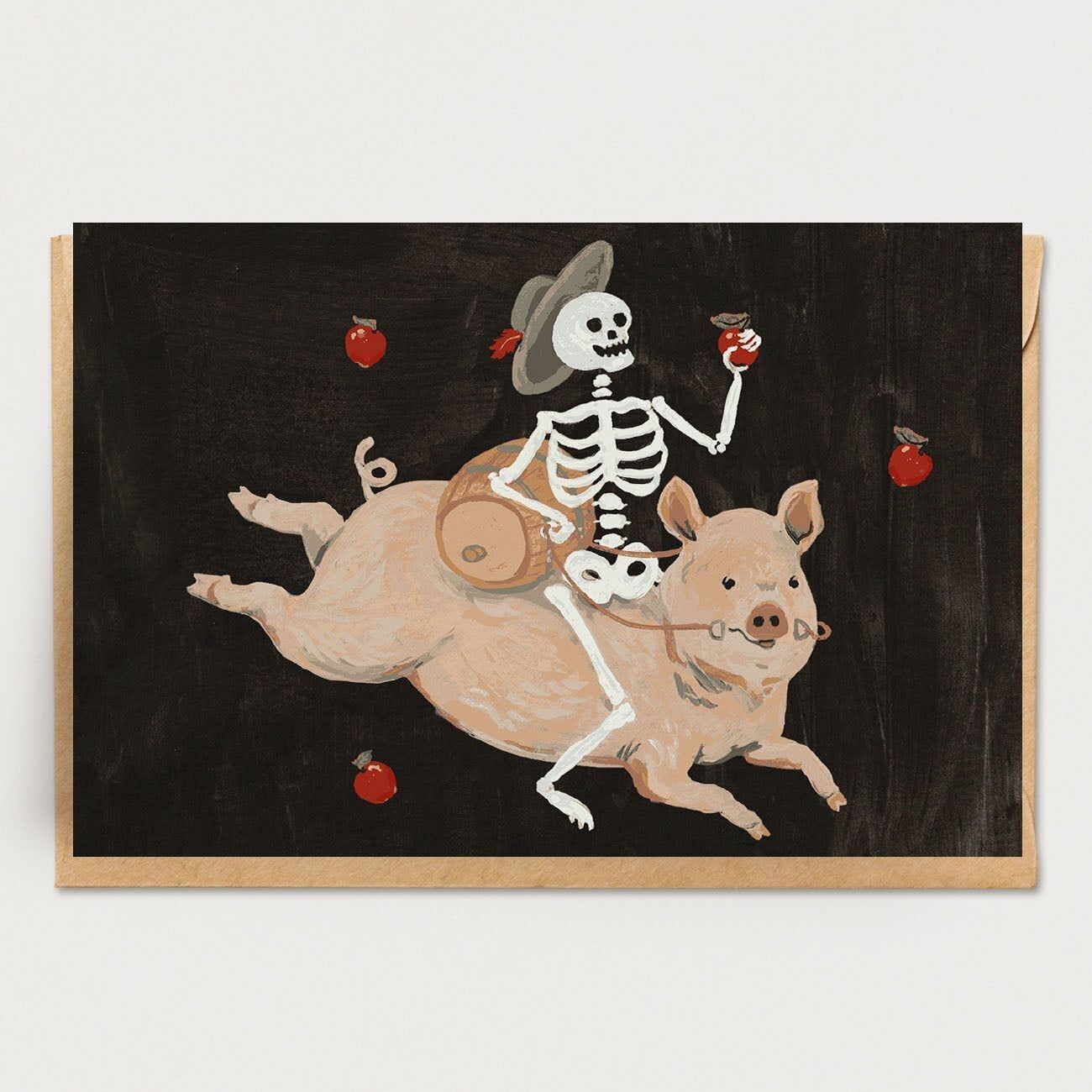 Carta scheletro soddisfatto