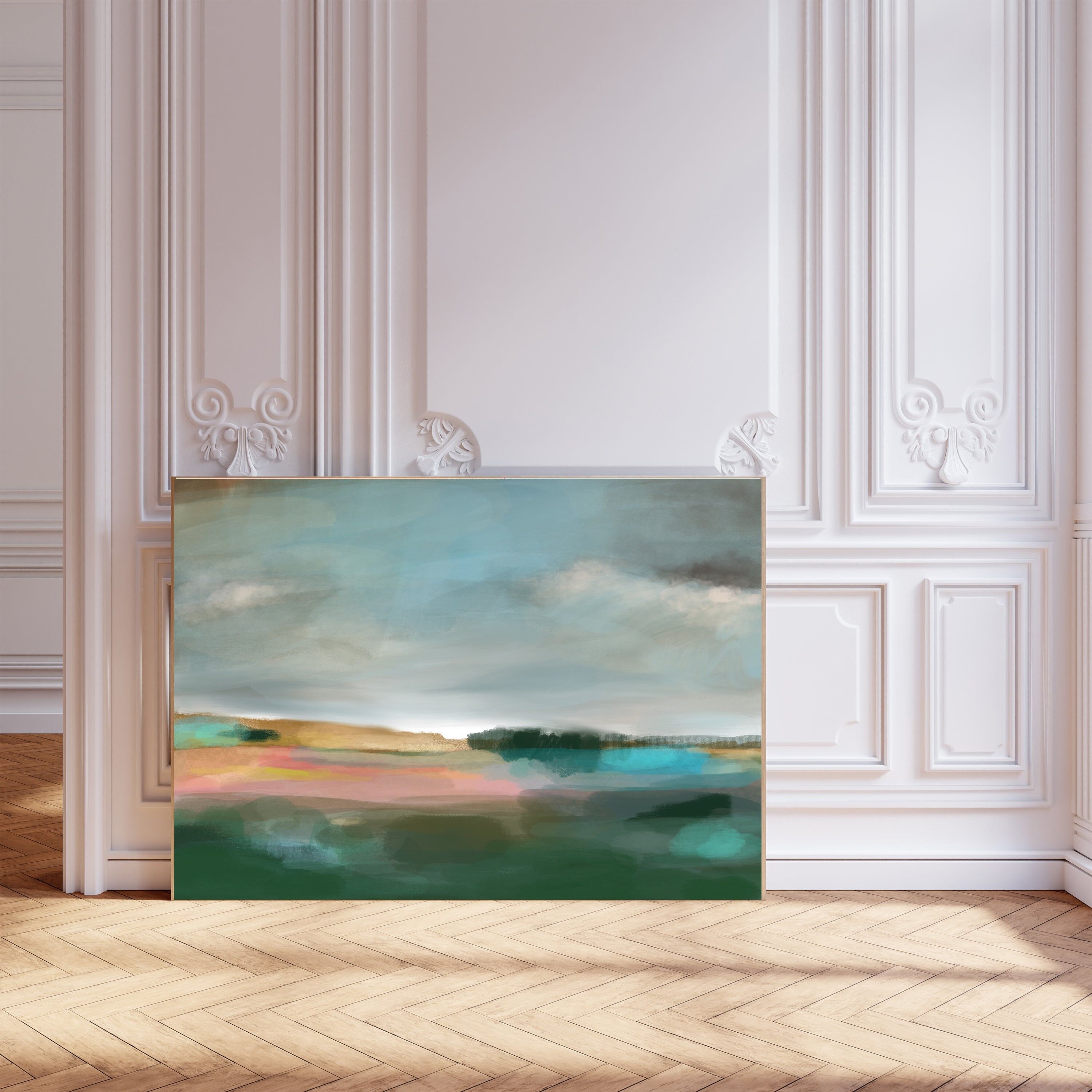 Landscape Deep Blue Art Print