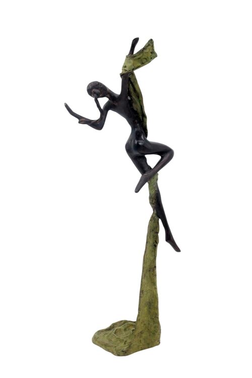Bronze Issouf danseuse 50 cm vert n°2