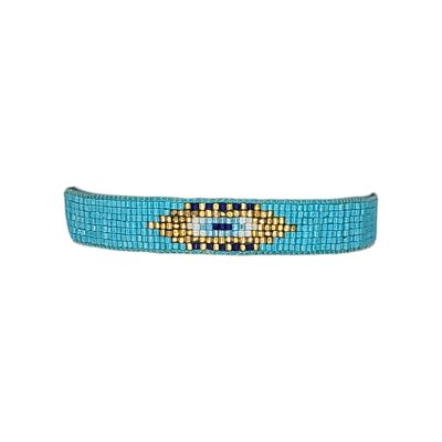 Bracelet œil en perles turquoise