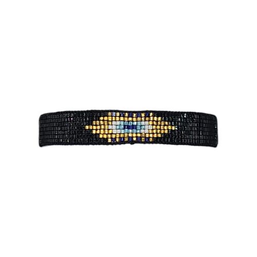 Black Beaded Eye Bracelet