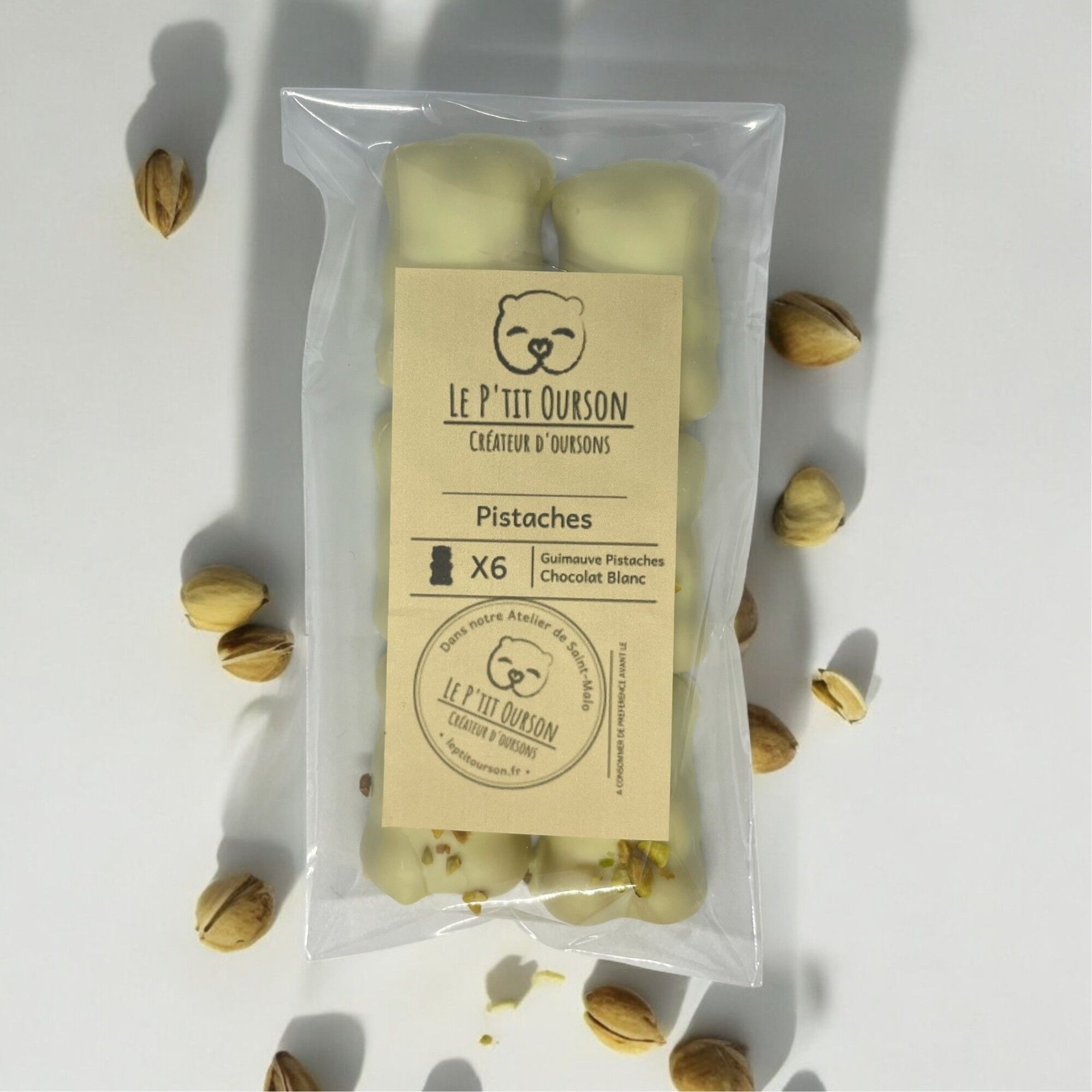 Orsetti di marshmallow al pistacchio