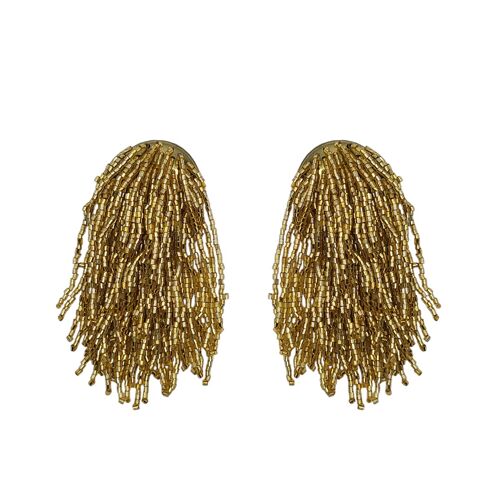 Small Gold Multi Drape Earrings