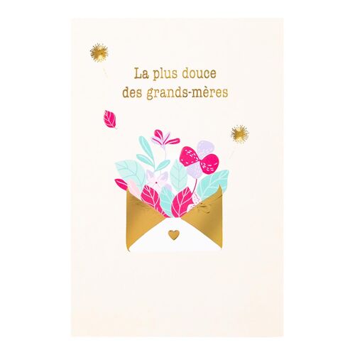 Carte fête des grands-mères - La plus douce des grands-mères