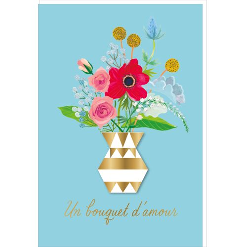Carte de vœux - Un bouquet d'amour