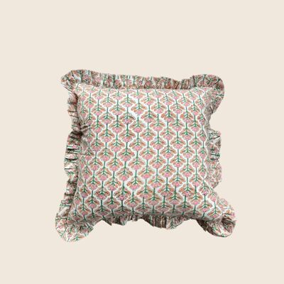 Lotus Pink Square Cushion