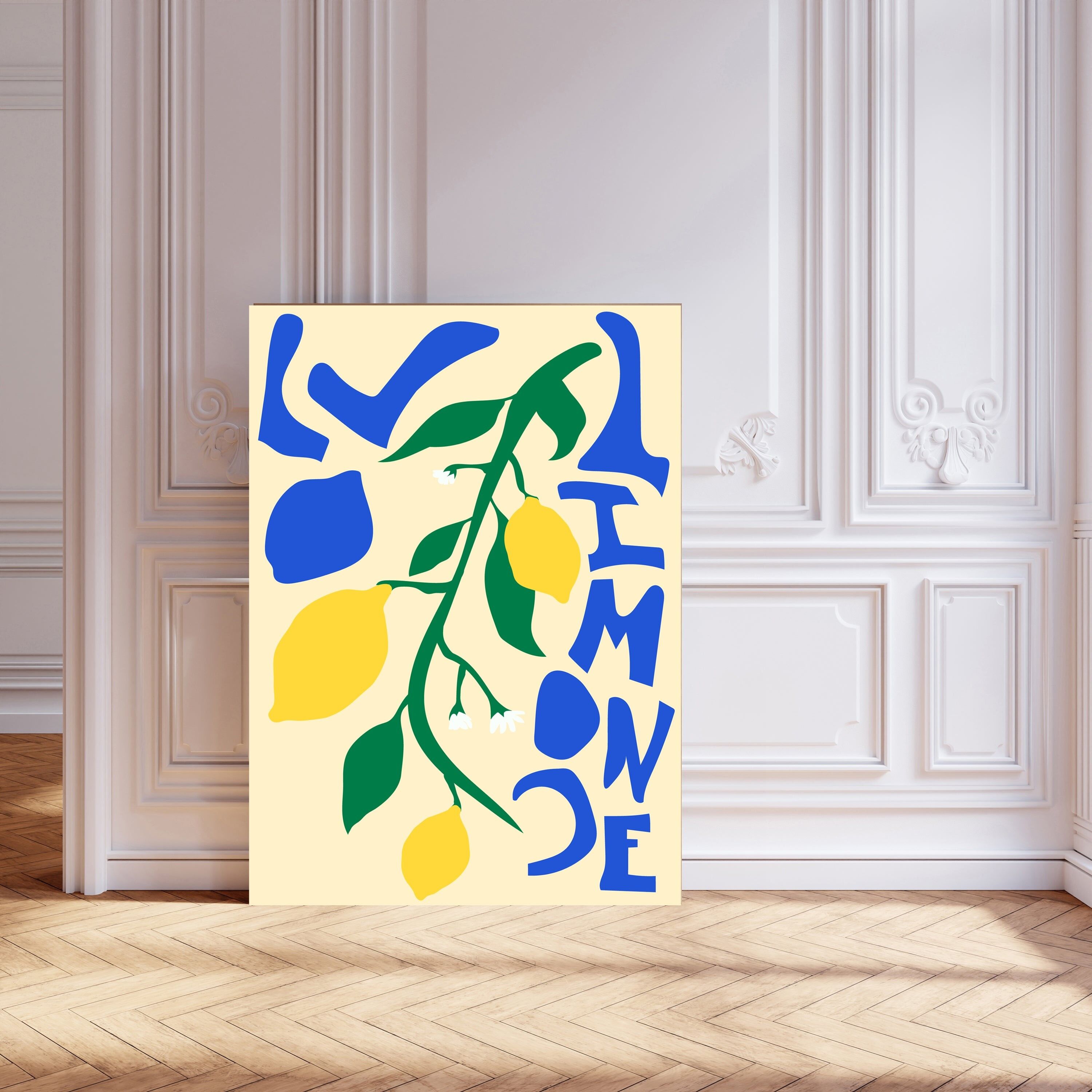 Stampa artistica della cucina con tipografia di Lemon